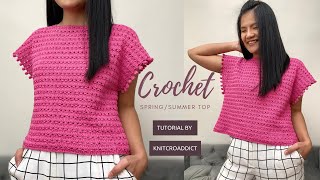 Crochet Summer Top Pattern /Easy Crochet Summer Top/ Beginner Crochet Top