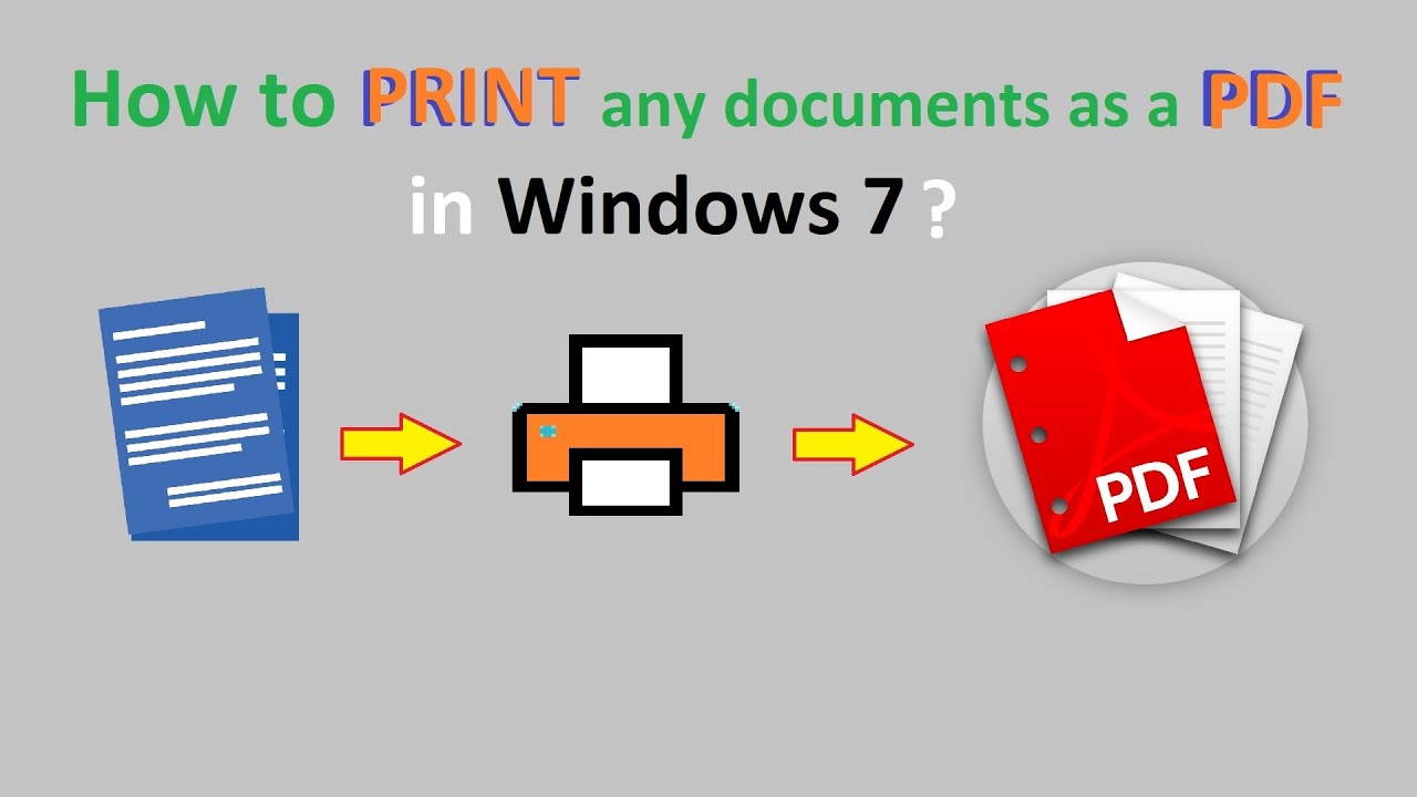 Afskedigelse jævnt suspendere How to print any document as a PDF in Windows 7 ? - YouTube