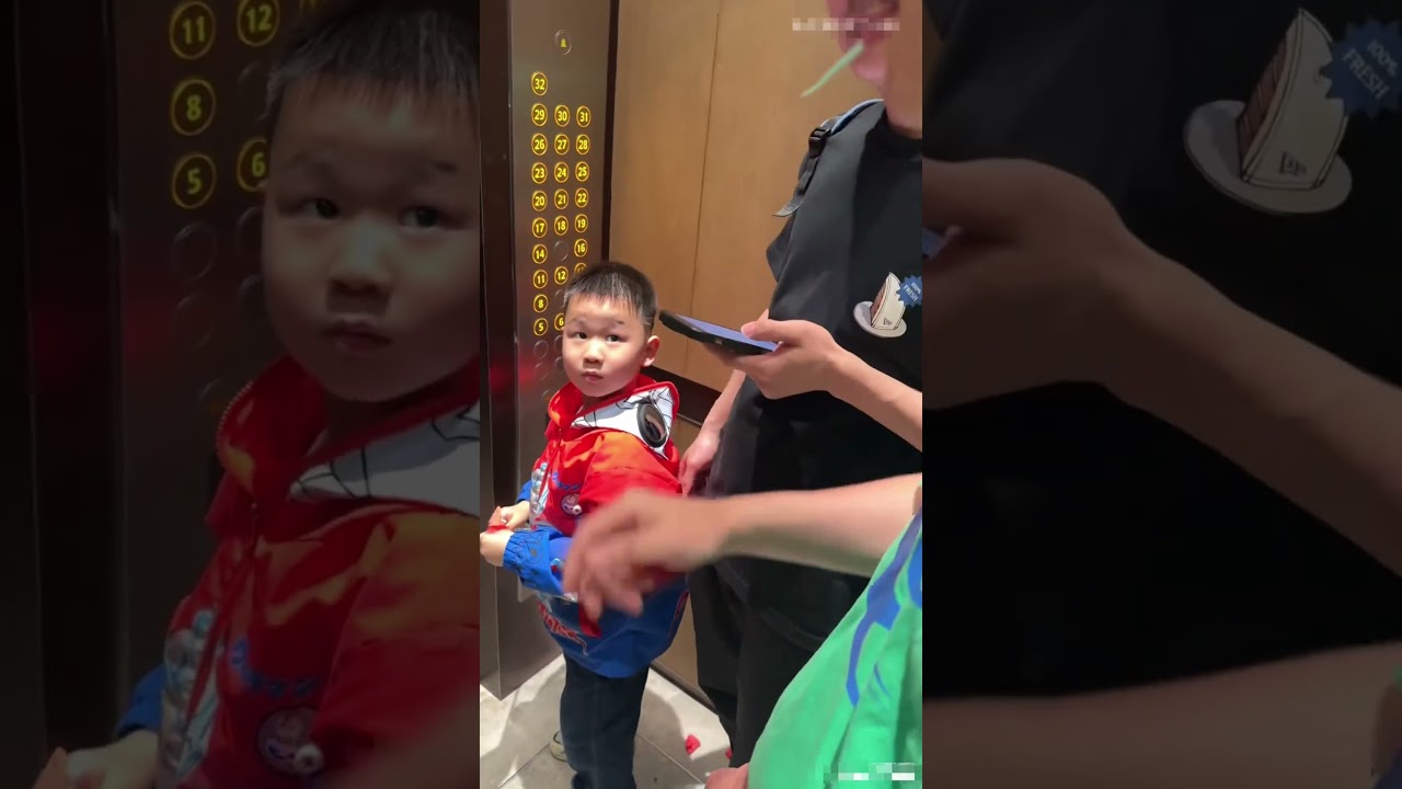 Непослушный ребёнок в лифте 😅 | Самый смешной инцидент в лифте! 