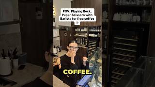 Rock paper sicssors, espresso ☕#rockpaperscissors #coffee #fungames #poland