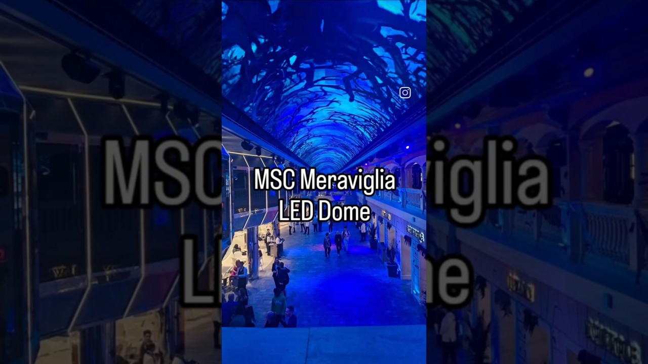 MSC Meraviglia LED dome is spooktackular! 😍🕷🚢🎉 @msccruisesusa
