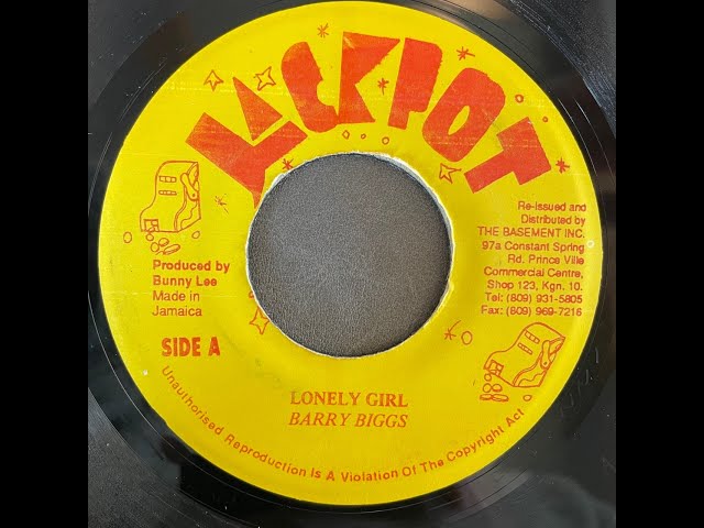 【レアなカバーレゲエ】LONELY GIRL / BARRY BIGGS Barry Biggs - Lonely Girl【7-21681】 - YouTube