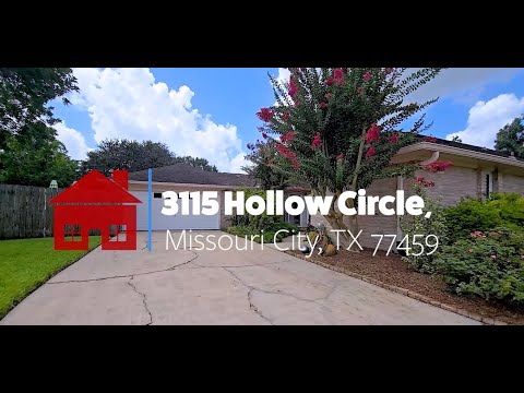 3115 Hollow Cir, Missouri City, TX home video tour