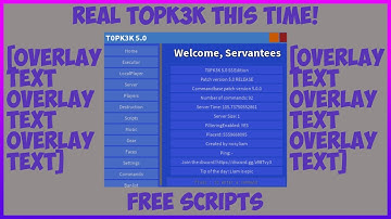 Roblox Serverside Script Showcase T0PK3K V.5