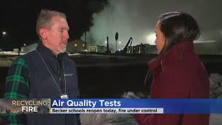 Health Concerns In The Wake Of Becker Recycling Plant Fire