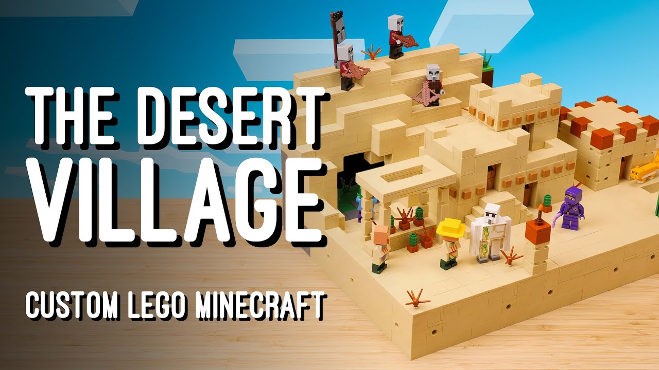 The Desert Village  Custom LEGO Minecraft World 