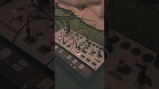 retro ambient music synth on Korg volca modular