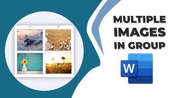 How to select multiple images in a group in Word