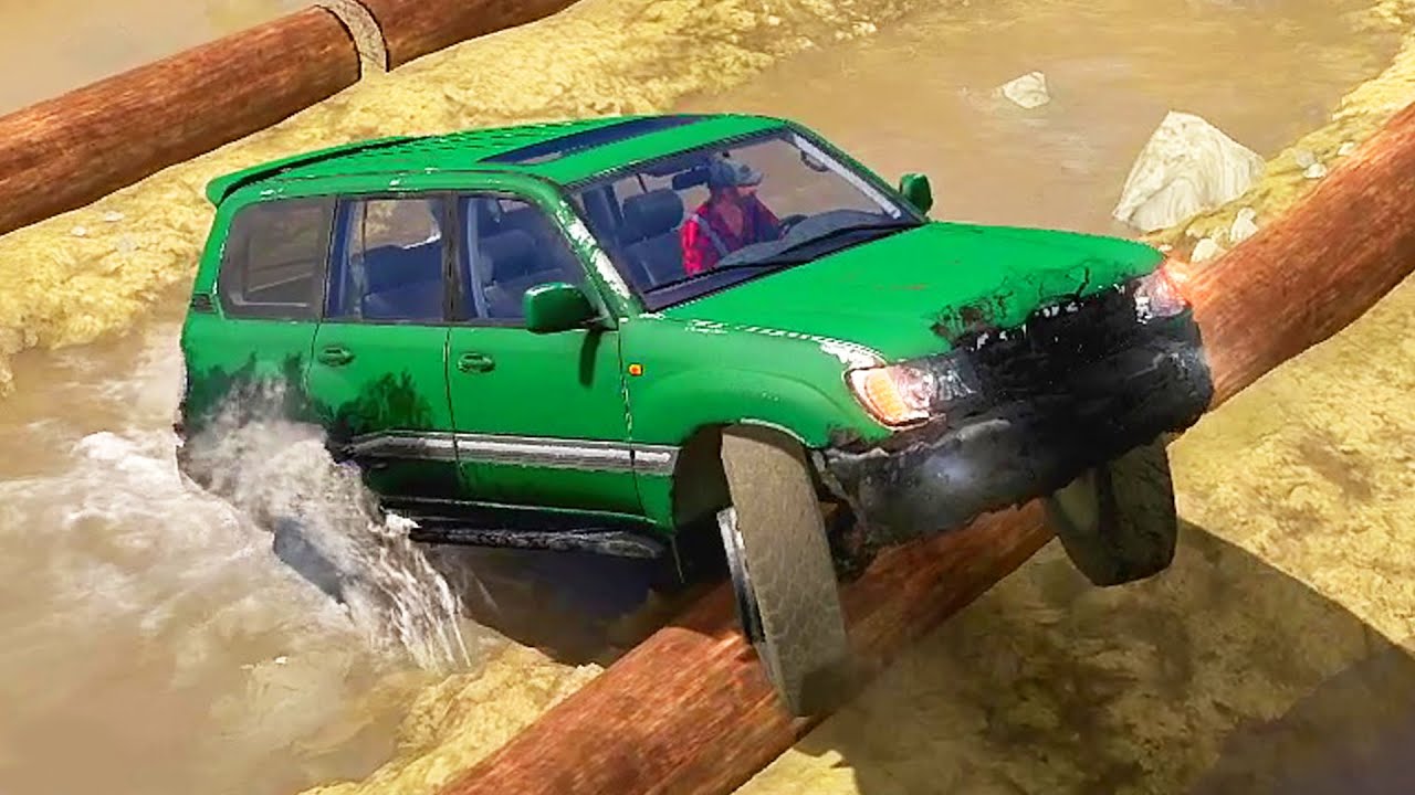 4x4 Toyota Land Cruiser Test At Spintires Mudrunner Proving Grounds