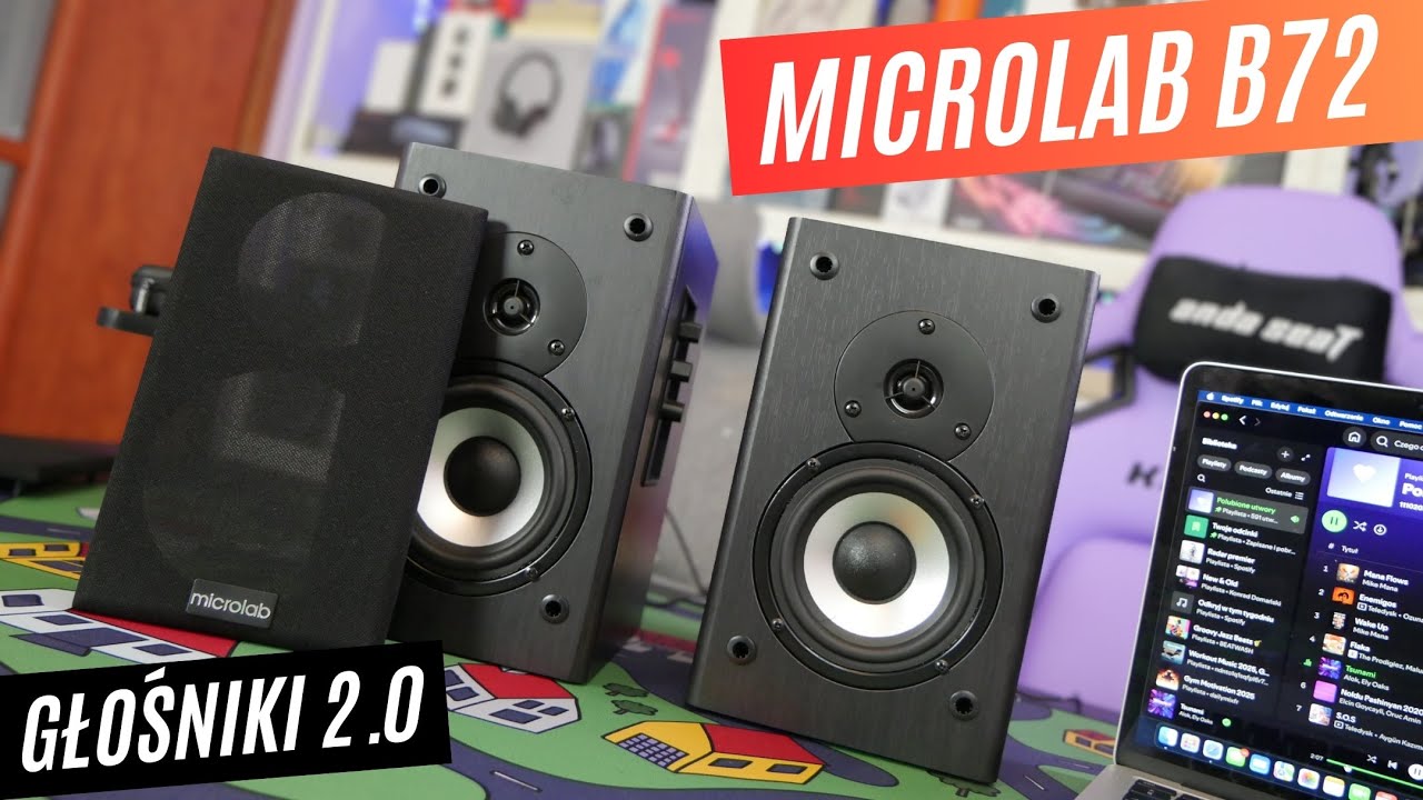 Microlab B72 - przewodowe głośniki 2.0 w przystępnej cenie, do PC/laptopa/telewizora