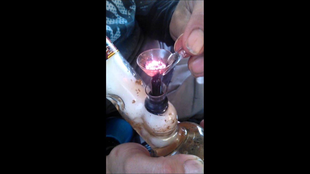 Smoking up close weed hit.