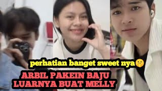 MELLY DIPAKEIN BAJU ARBIL ‼️ Biar Gak Kedinginan, Sangat Menjaga Arbil🤫