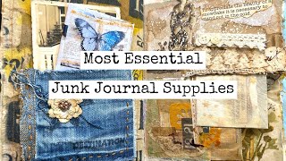 My Most Essential Junk Journal Supplies