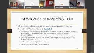 FOIA Training | Hosted by VACo