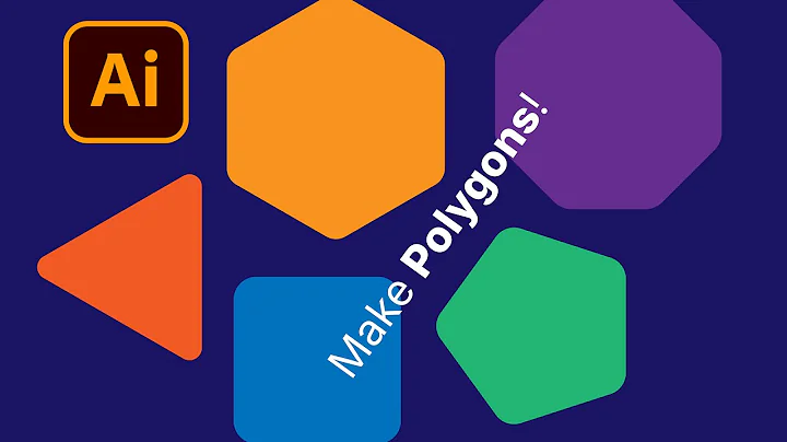 🔷 MASTERCLASS: Make Polygons in Adobe Illustrator + Round Corners Too!