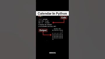 Calender In Python 🔥#coding #shorts #viral