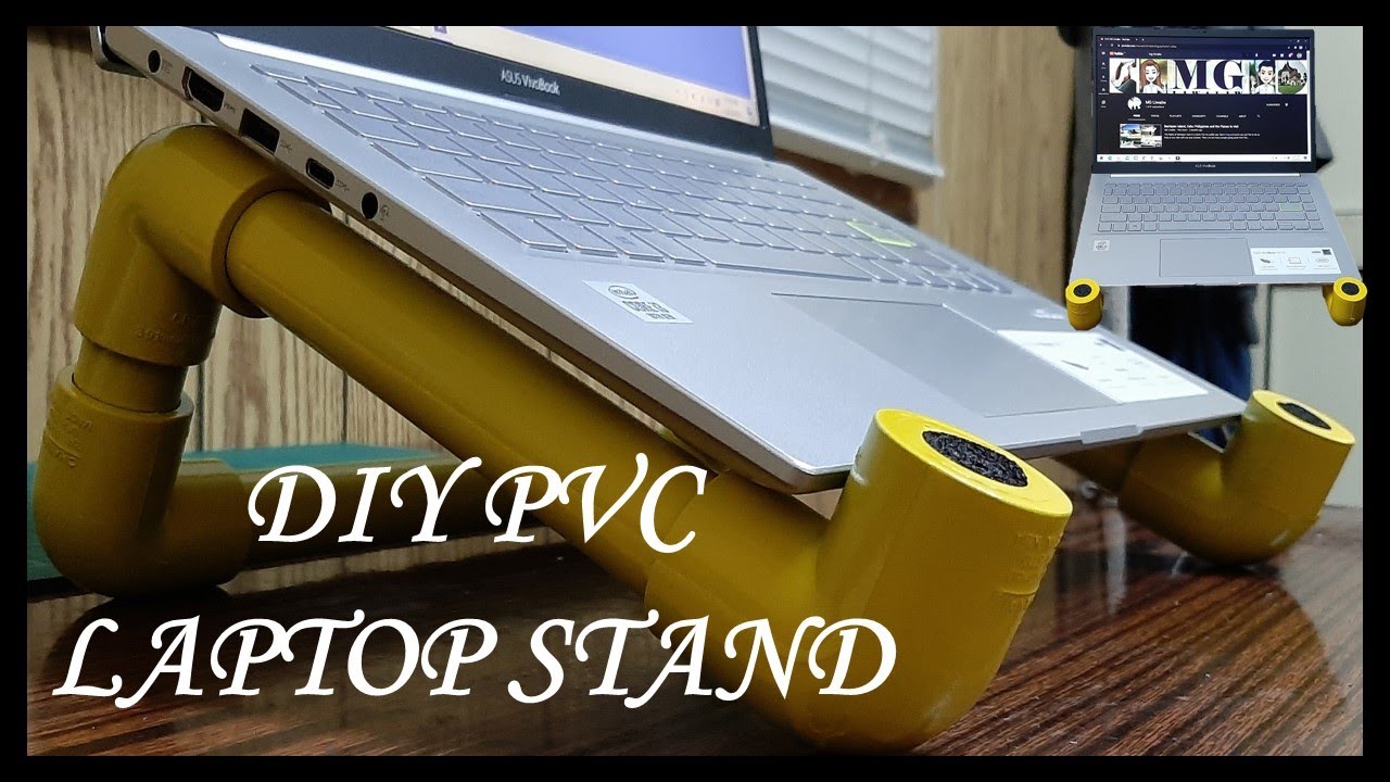 Diy PVC Laptop Stand - YouTube