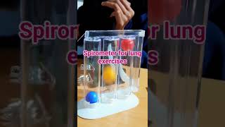 spirometer for lungs exercise #trending #physiotherapist #lunghealth #shorts #shortsfeed #pulmonary