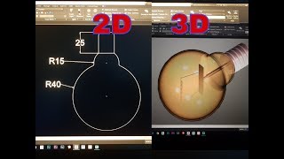AutoCAD 3D light bulbs