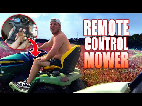 REMOTE CONTROL LAWN MOWER PRANK TRIGGER WARNING 
