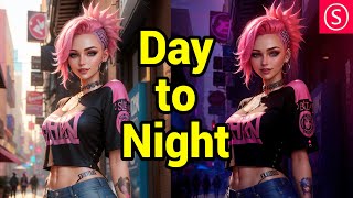 Day to Night - Auto-Masking + Gradient Workflow for ComfyUI