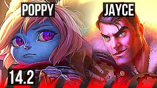 POPPY vs JAYCE (TOP) | 400+ games, Dominating | NA Grandmaster | 14.2