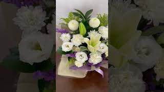 【Flowers-Do!】お供えフラワーアレンジメント* ブラン *紹介動画