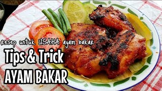 Duhhhh, siapa sih yang gak suka ama ayam bakar apalagi dibakar dengan
bumbu rujak, kalau aku sukaaaa banget, ada sambel terasi super
pedaaassss.....