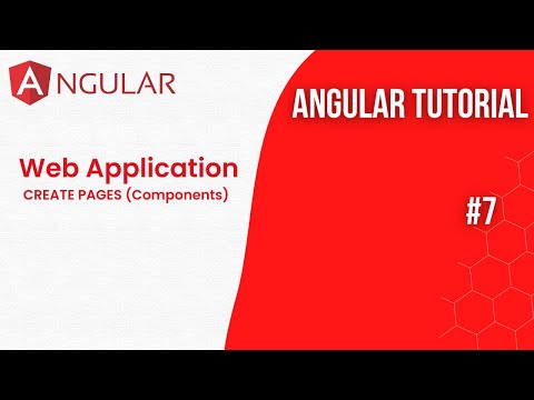 Angular Tutorial | E7 | Create Pages (Components) | 2023 | Front End Development