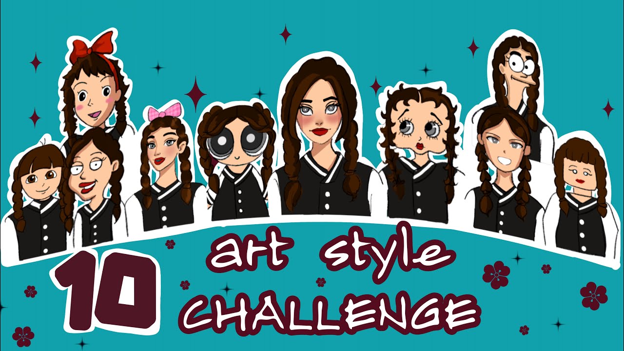 Drawing My Character in 10 Iconic Art Styles 