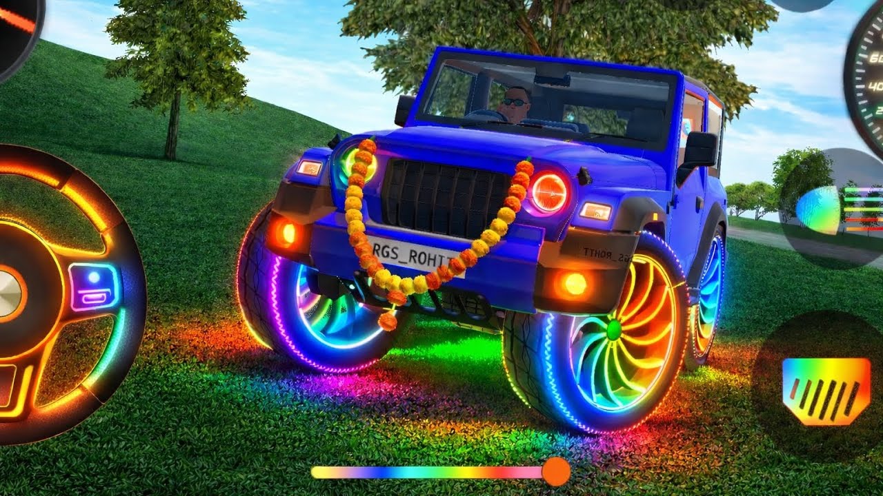 Modified Mahindra Thar Games:Indian Black Thar (Gadi Wala Games) Car Game Android Game - #2026