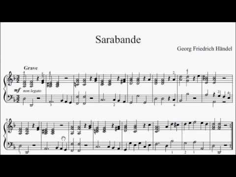 RCM Piano 2015 Grade 6 List A No.5 Handel Sarabande in D ...