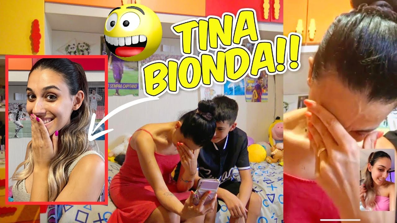 TINA SI E' FATTA BIONDA - SCHERZO TELEFONICO A MAMMA 😂 *Back-to-School di SHEIN beauty*
