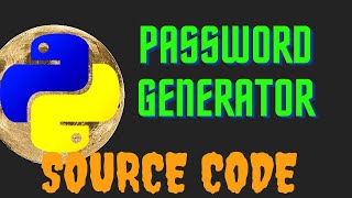 Password Generator in python | Python Projects for beginners | python for cyber Security