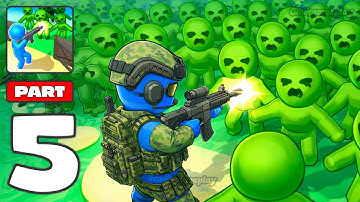 Zombie Apocalypse - Save World Gameplay Walkthrough Part 5 - Tutorial Army Zombie War (Android,iOS)