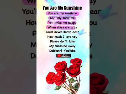 You Are My Sunshine Christina Perri Lullaby 