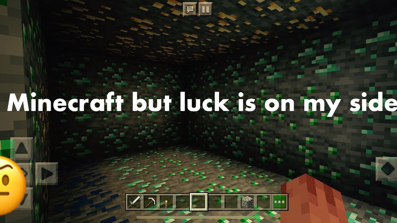 Minecraft but luck is on my side - YouTube