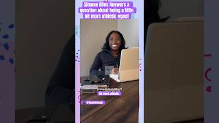 Simone Biles Answers a question about being a little bit more athletic #goat