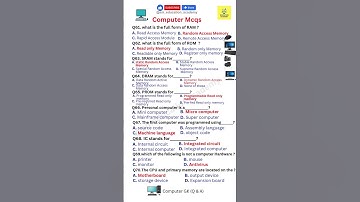 computer mcqs part 7 | Computer Knowledge MCQs | NTS PPSC FPSC CSS Test