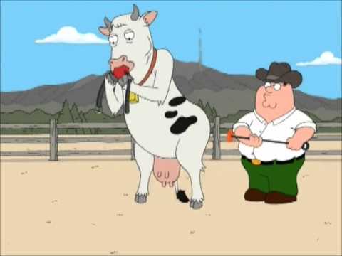 Family Guy S05E15 Branding a cow