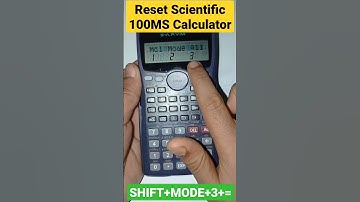 Thumbnail of How to reset 100MS scientific calculator | Reset scientific 100ms calculator