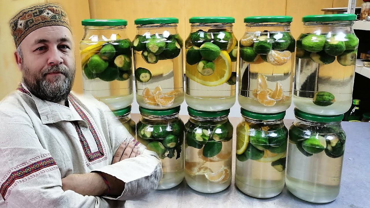 И 50 банок на зиму мало Компот из фейхоа 4 рецепта компота из фейхоа в автоклаве