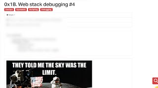 0x1B. Web stack debugging #4