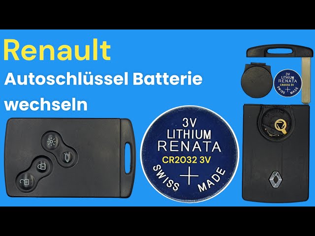 Renault Schlüssel Batterie wechseln: So wird's gemacht ✓ Keycard und  Schlüsselkarte - Testvenutre 