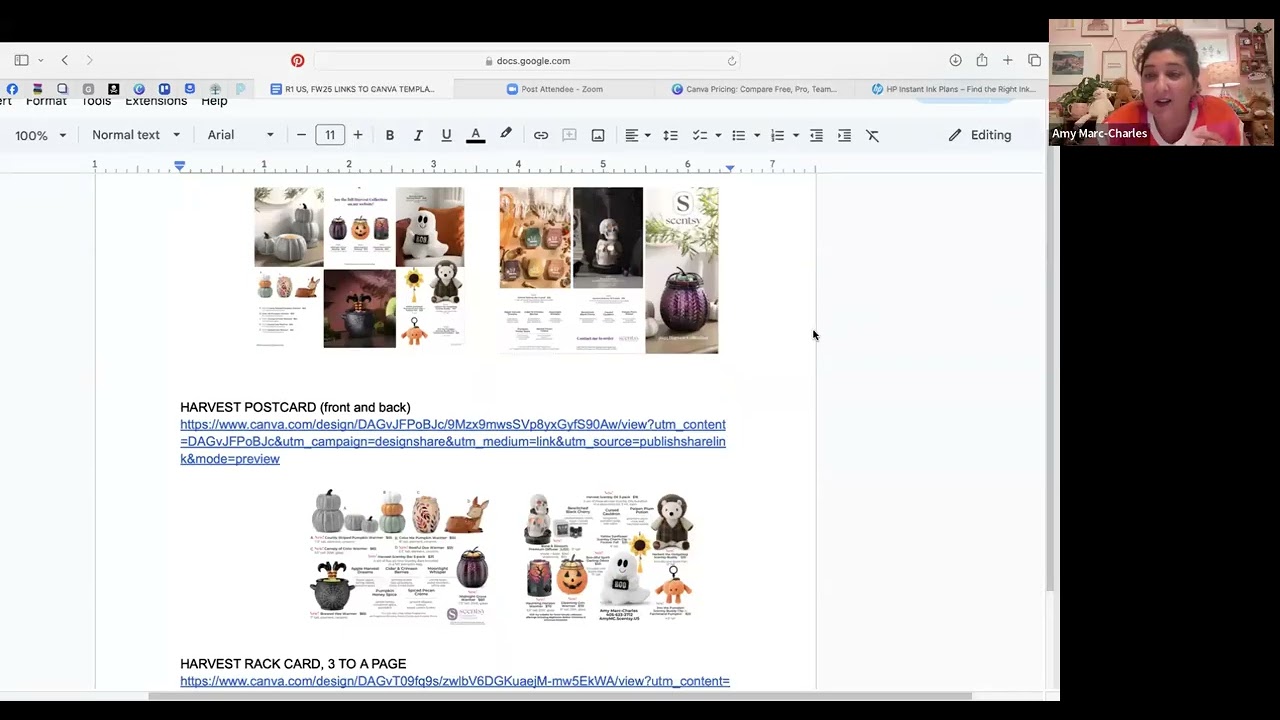 Lets learn Canva & how to print Scentsy Business tools