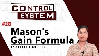 Mason's Gain Formula  Problem 3 - Signal Flow Graph - Control Systems