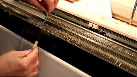 Knitting Machine LatchTool Cast-on