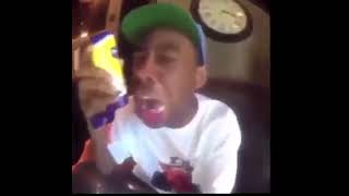 tyler the creator crying and eating mayonags