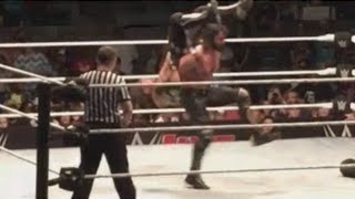 SETH ROLLINS HITS THE VERTEBREAKER ON AJ STYLES ► WWE LIVE EVENT 2016