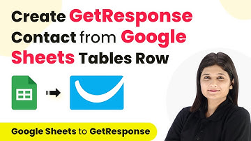 How to Create GetResponse Contact from New Google Sheets Tables Row